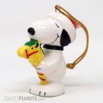 Snoopy on Stick Horse Christmas Ornament