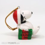 Snoopy on Gift Box 1981 Christmas Ornament
