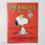 Woodstock Sleeping on Snoopy's Nose Coloring Book