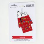 Snoopy on Dog House with Christmas Lights Ornament