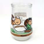 Charlie Brown and Lucy Jelly Jar Glass