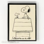 Snoopy and Woodstock on Doghouse Book Plates
