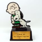 Snoopy Hugging Charlie Brown Trophy