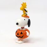 Snoopy Pumpkin with Woodstock Bat Halloween Ornament
