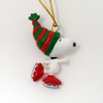 Snoopy Skating Miniature Christmas Ornament