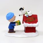 Charlie Brown and Snoopy on Lighted Doghouse Ornament