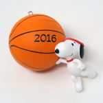 Slam Dunk Snoopy Basketball Christmas Ornament