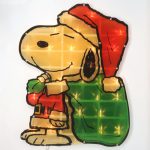 Santa Snoopy Lighted Sculpture