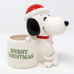 Santa Snoopy 'Merry Christmas' Planter