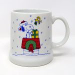 Snoopy and Woodstock on Doghouse Christmas Stein
