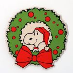Snoopy Santa Wreath Christmas Gift Trim