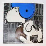 Snoopy Football Metal Wall Art