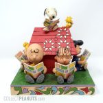 Peanuts Gang Reading Newspaper Comics Figurine