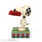 Snoopy holding Dog Dish in Mouth Figurine