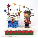 Charlie Brown Christmas Tree and Snoopy's Prize Winning Doghouse Figurine