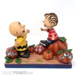 Charlie Brown and Linus in Pumpkin Patch Halloween Figurine