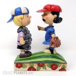 Lucy and Schroeder discussing Baseball Figurine