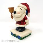 Santa Snoopy ringing Bell Figurine