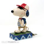 Snoopy Joe Cool wearing hat and backpack Figurine