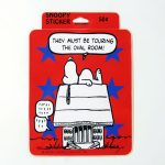 Snoopy White House Sticker