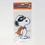 Snoopy Mask and Cape Halloween Window Gel Cling