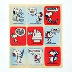 Red & Blue Snoopy Stickers