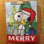 Snoopy Hugging Woodstock Christmas Flag