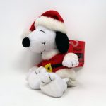 Santa Snoopy Christmas Plush Beanie Toy