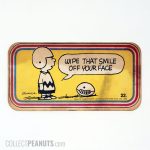 Charlie Brown 'Wipe that smile off your face' Football Card