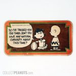 Charlie Brown & Lucy 'So you've been tricked 198 times. Don't you have a natural curiosity about this time' Football Card