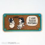 Charlie Brown & Lucy 'I Love Touch Football' Football Card