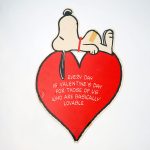 Snoopy on Heart Valentine's Day Decoration