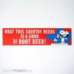 Snoopy & Woodstock 'What this country needs is a good 5 cent root beer' Bumper Sticker