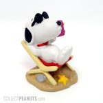 Snoopy listening to radio on Beach PVC Figure 