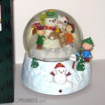 Peanuts Gang with Snowman Snow Globe
