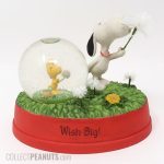 Snoopy and Woodstock blowing Dandelions Water Globe