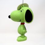 Classic Snoopy Ornament - Green Glitter
