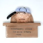 Charlie Brown Manager Ceramic Wall Hanging