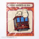 Snoopy on Cable Car San Francisco Instant Stained Glass