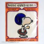 Football Player Snoopy Instant Stained Glass