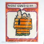 Snoopy on Doghouse Instant Stained Glass