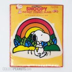 Snoopy jogging by rainbow Instant Stained Glass