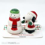 Santa Snoopy and Snowman Salt and Pepper Shakers