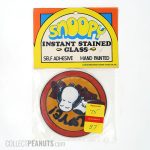 Snoopy sleeping in hearts 'Love' Instant Stained Glass