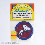 Snoopy walking 'Smile' Instant Stained Glass