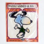 Snoopy Dancing Instant Stained Glass