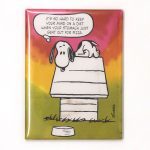 Doghouse Snoopy Diet Plaquette