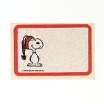 Snoopy Christmas Name Tag Stickers