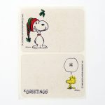 Snoopy and Woodstock Christmas Name Tag Stickers