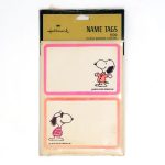 Joe Cool and Suited Snoopy Name Tag Stickers